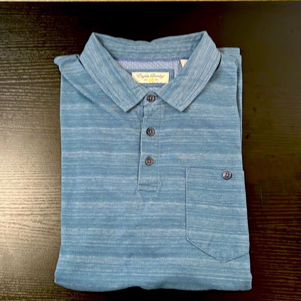 Men's English Laundry Collared Short Sleeve 1/4 Button Front Shirt ~ Size XL